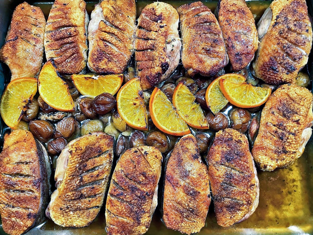 Ente mit Maroni