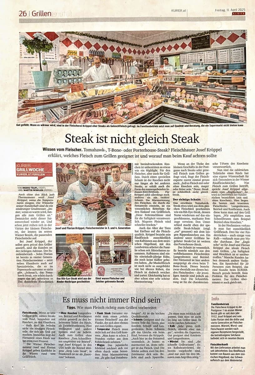 Kurier – Fleischerei Kröppel